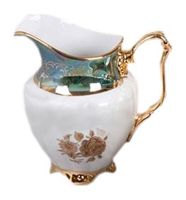 Молочник  Royal Czech Porcelain &quot;Мария-Тереза /Золотая роза /Зеленая&quot; / 203536