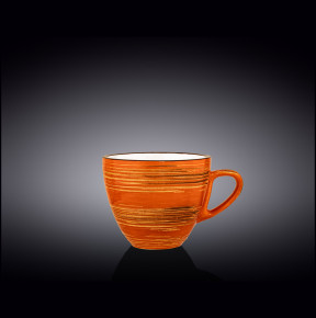 Чайная чашка 300 мл оранжевая  Wilmax "Spiral" / 261592