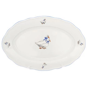 Блюдо 39 см овальное  CESKY PORCELAN A.S. &quot;Гуси&quot; / 241692