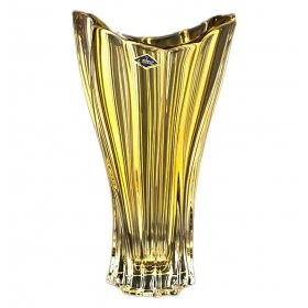 Ваза для цветов 32 см  Aurum Crystal &quot;Plantica /Янтарная&quot; / 155047