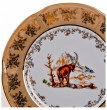 Набор тарелок 21 см 6 шт  Bavarian Porcelain &quot;Болеро /Охота бежевая&quot; / 043469