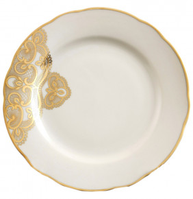 Набор тарелок 25 см 6 шт  Bohemia Porcelan Moritz Zdekauer 1810 s.r.o. "Анжелика /Золотое кружево /СК" / 099607