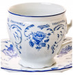 Набор чайных пар 240 мл 6 шт высокие н/н  Thun &quot;Бернадотт /Синие розы&quot; / 043518