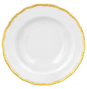 Набор тарелок 23 см 6 шт глубокие  Thun "Анжелика /Золотая отводка /СК" / 247065