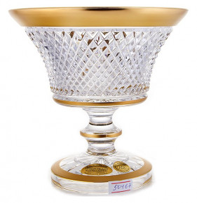 Ваза для конфет 15,5 см н/н  UNION GLASS "Фелиция /Матовое золото" / 151508