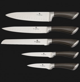 Набор кухонных ножей 6 предметов на подставке  Berlinger Haus "Passion Collection" / 135749