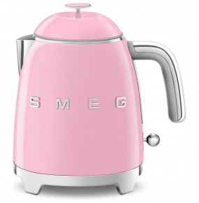 Чайник электрический 800 мл мини 1400 Вт розовый "Smeg"  / 251741
