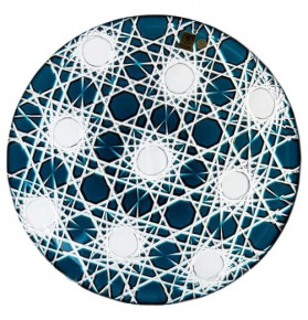 Тарелка 30 см  Aurum Crystal "Флек /Аквамарин" / 152691