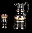 Набор для воды 7 предметов (кувшин 1,5 л + 6 стаканов)  Bohemia &quot;Королевский /Версаче золото&quot; / 005045