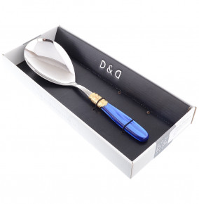 Столовый прибор Ложка для риса  Domus Design "D&D /Виктория" синяя ручка  / 201476