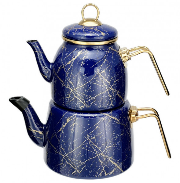 Набор чайников 2 предмета (заварочный 1 л, чайник 2 л)  Paci &quot;Elite Class /Тёмно-синий мрамор&quot; / 274053
