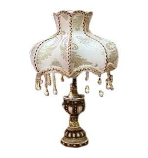 Настольная лампа с абажуром 55 см  Royal Classics &quot;Золотая лилия /бежевая&quot; / 155176