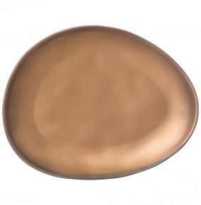 Тарелка 19,5 х 15,5 х 2 см  Bronco "Bronze" (3шт.) / 282852