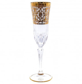 Бокалы для шампанского 180 мл 6 шт  RCR Cristalleria Italiana SpA "Timon /Адажио /С золотом" / 156128