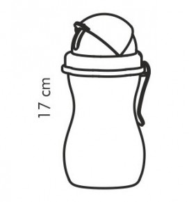 Детская бутылочка с трубочкой 300 мл зеленый/розовый "Tescoma /BAMBINI"  / 141446