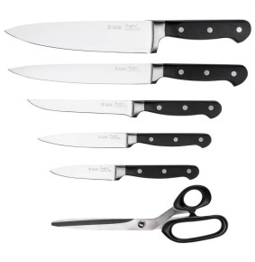 Набор кухонных ножей 6 предметов на подставке  Taller "Лэнгфорд /TalleR" / 229641