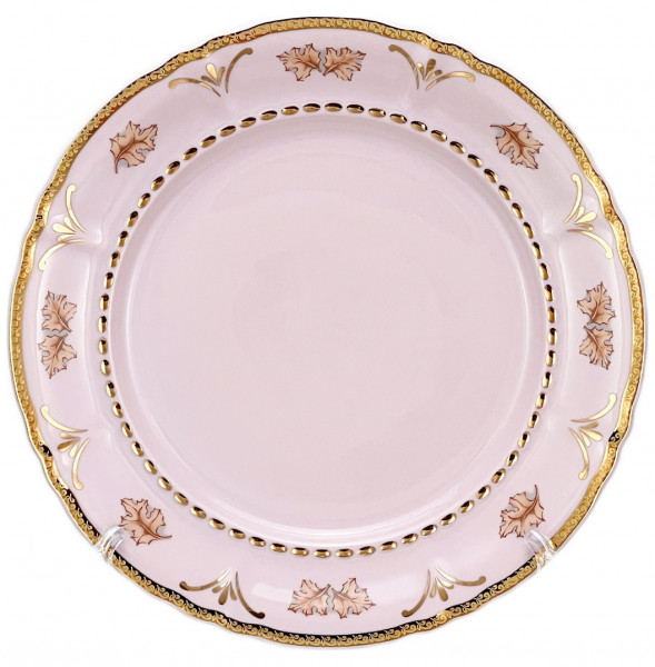 Набор тарелок 21 см 6 шт  Leander &quot;Соната /Дубовый лист&quot; розовая / 271769