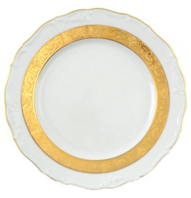 Набор тарелок 25 см 6 шт  МаМ декор "Мария-Луиза /Матовая лента" / 058171