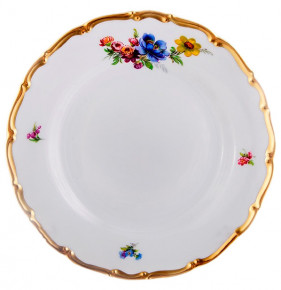 Набор тарелок 21 см 6 шт  Bohemia Porcelan Moritz Zdekauer 1810 s.r.o. "Анжелика 860 /Полевой цветок" / 140988