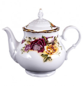 Заварочный чайник 1,2 л  Bohemia Porcelan Moritz Zdekauer 1810 s.r.o. "Офелия /Две розы" / 046435