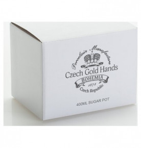 Чайный сервиз на 6 персон 15 предметов  Porcelaine Czech Gold Hands "Луиза /Серая роза /платина"  / 153056