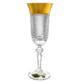 Бокалы для шампанского 150 мл 6 шт  Aurum Crystal "A. Crystal /Хрусталь с золотом" / 104680