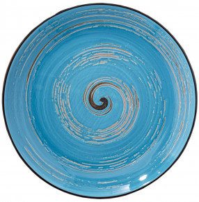 Тарелка 28 см голубая  Wilmax "Spiral" / 261655