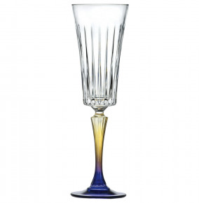 Бокал для шампанского 210 мл 1 шт  RCR Cristalleria Italiana SpA "Джипси /цветная ножка" / 166229