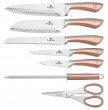 Набор ножей для кухни 8 предметов на подставке  Berlinger Haus &quot;Rosegold  Line&quot; / 135765