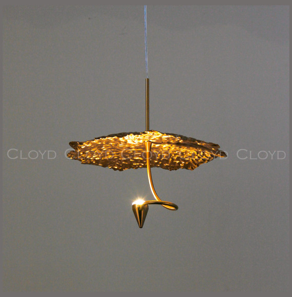 Подвесной светильник 1 рожковый  Cloyd &quot;KIRIBATI&quot; / Ø25 см - латунь / 346166