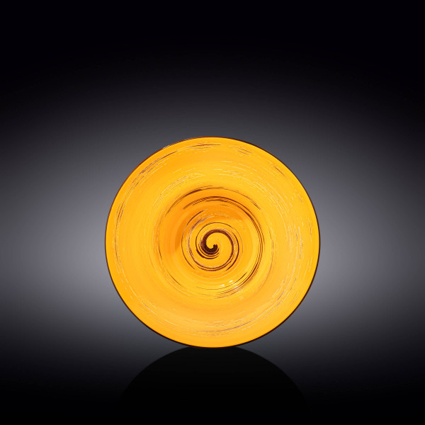 Тарелка 20 см глубокая жёлтая  Wilmax &quot;Spiral&quot; / 261605