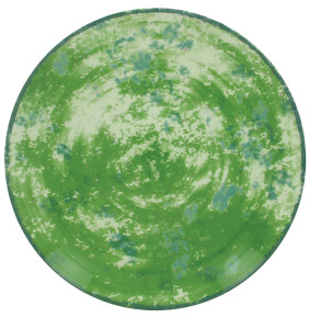 Тарелка 24 см плоская зеленая  RAK Porcelain "Peppery" / 314799