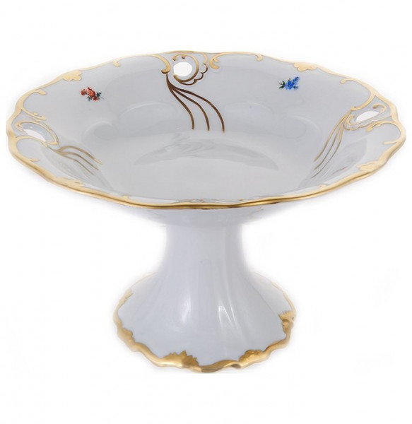 Фруктовница 25 см н/н  Bavarian Porcelain &quot;Веймар /Мелкие цветы /Матовое золото&quot; / 133788