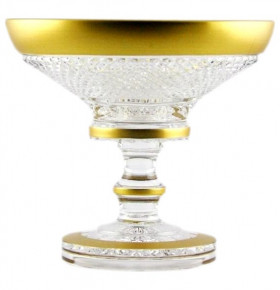 Ваза для фруктов 35,5 см н/н  Sonne Crystal "Фелиция /Хрусталь с золотом" / 099362