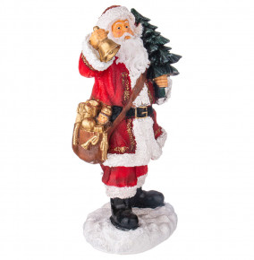 Фигурка 45 см  LEFARD "Дед Мороз с колокольчиком и ёлкой в руках" / 292134