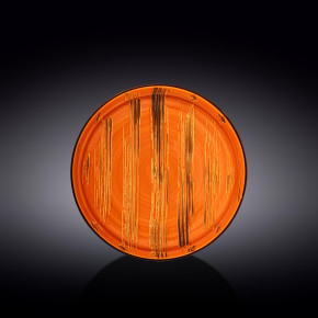 Тарелка 23 см оранжевая  Wilmax "Scratch" / 261816