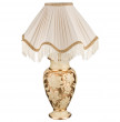 Лампа настольная h-72 см с абажуром  Ceramiche Millennio snc &quot;Millennio /Цветы на золоте&quot; / 189916