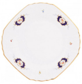 Набор тарелок 28 см 6 шт квадратные  Thun "Бернадотт /Синеглазка" / 211352