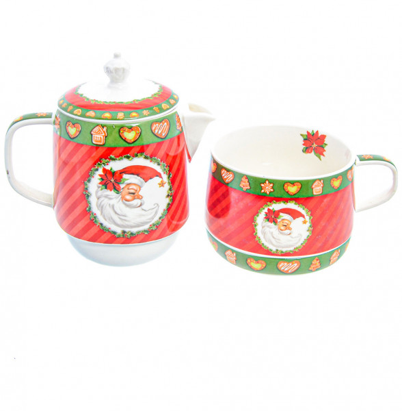 Чайный набор 2 предмета (заварочный чайник + кружка)  Royal Classics &quot;Christmas time /Royal Classic&quot; / 228253