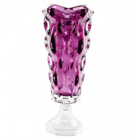 Ваза для цветов 40 см н/н  Aurum Crystal "Самба /Фиолетовая" / 143422