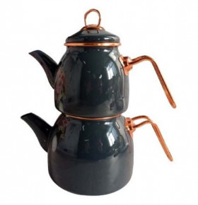 Набор чайников 2 предмета эмалированные (1 л, 2,1 л)  O.M.S. Collection "ENAMEL COOKWARES" / 295933