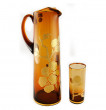 Набор для воды 7 предметов (кувшин 1,5 л + 6 стаканов по 250 мл)  Egermann &quot;Золотая сакура&quot; / 029979