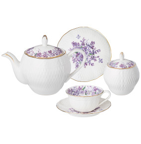 Чайный сервиз на 6 персон 14 предметов (без молочника)  LEFARD "Lilac" / 305510