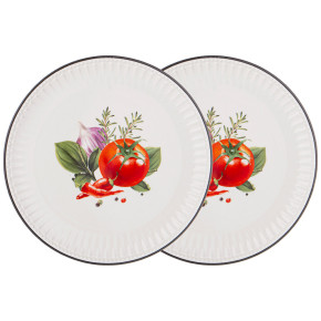 Набор тарелок 21 х 1,8 см 2 шт  LEFARD "Kitchen passions"  / 332284