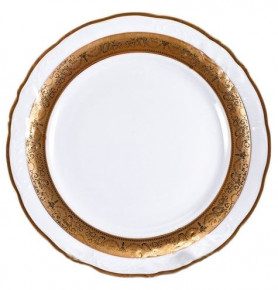 Набор тарелок 19 см 6 шт  МаМ декор "Фредерика /Матовая золотая лента" / 105660