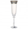 Изображение товара Бокалы для шампанского 190 мл 6 шт  Crystalex CZ s.r.o. "Анжела /Цветочный узор на платине" / 005193
