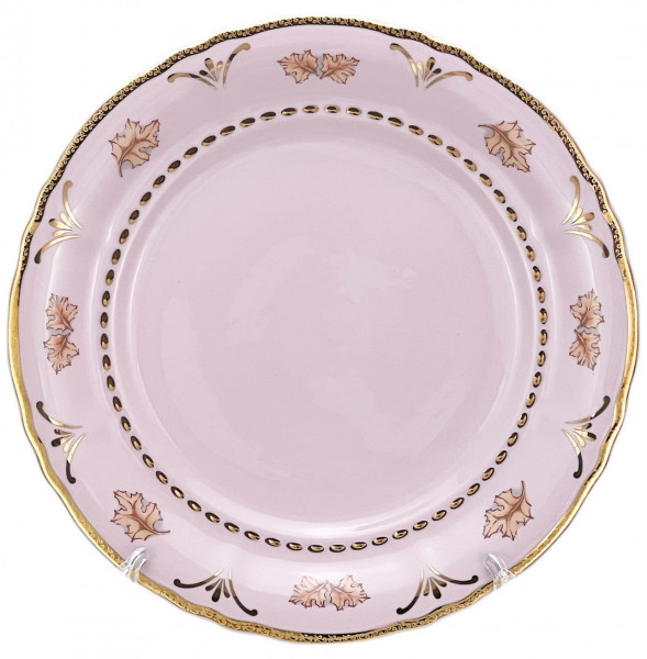 Набор тарелок 25 см 6 шт  Leander &quot;Соната /Дубовый лист&quot; розовая / 271766