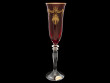 Бокалы для шампанского 160 мл 6 шт рубиновые  Rona &quot;Гармония /Золотые корзинки&quot; / 116756