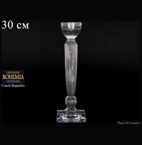Подсвечник 30,5 см  Crystalite Bohemia "Олимпия /Без декора" / 006786