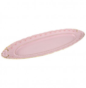 Блюдо 55,5 см для рыбы  Leander "Соната /Розовый цветок" розовая / 159150